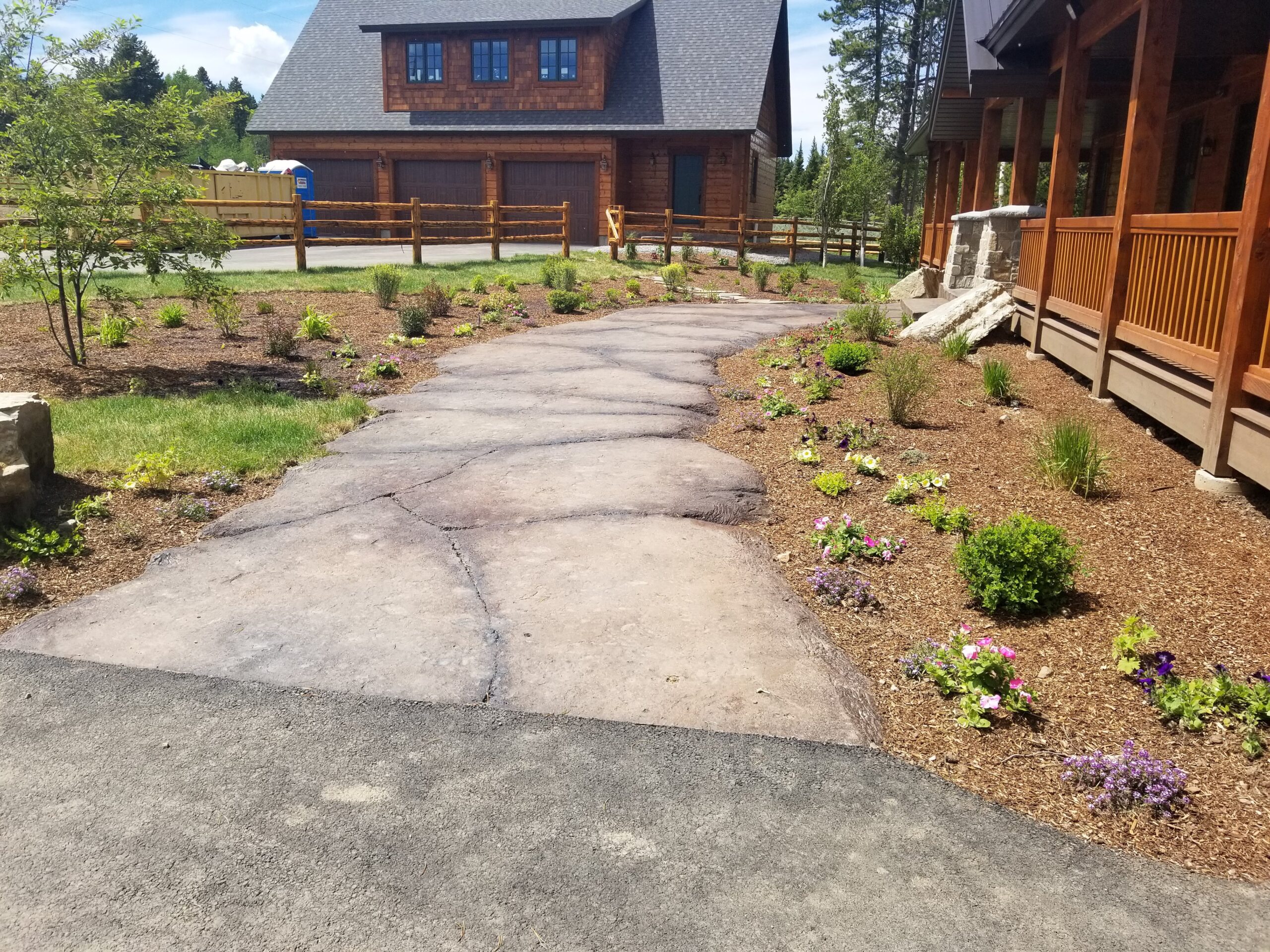 Driveway Landscaping Photo